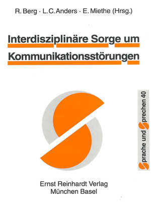cover image of Interdisziplinäre Sorge um Kommunikationsstörungen